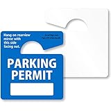 SmartSign Write-On Parking Permit Rearview Mirror Hang Tag | 2.75