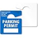 SmartSign Write-On Parking Permit Rearview Mirror Hang Tag | 2.75" x 3" Plastic, Pack of 50