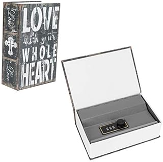 Security Diversion Real Book Safe, Secret Hidden Storage Safe Box Stash Security Box Diversion Book Safe with Key for Storing Money, Jewelry and Passport, 7.2x4.6x2.2inch