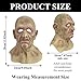 x-merry toy Realistic Latex Old Man Full Head Cover Mask Grandpa Wrinkle with Neck for Halloween Cosplay Horror Party Theater Performance