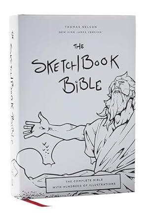 Book cover The Sketchbook Bible: The Complete Bible with Hundreds of Illustrations (NKJV, Hardcover, Red Letter, Comfort Print)
