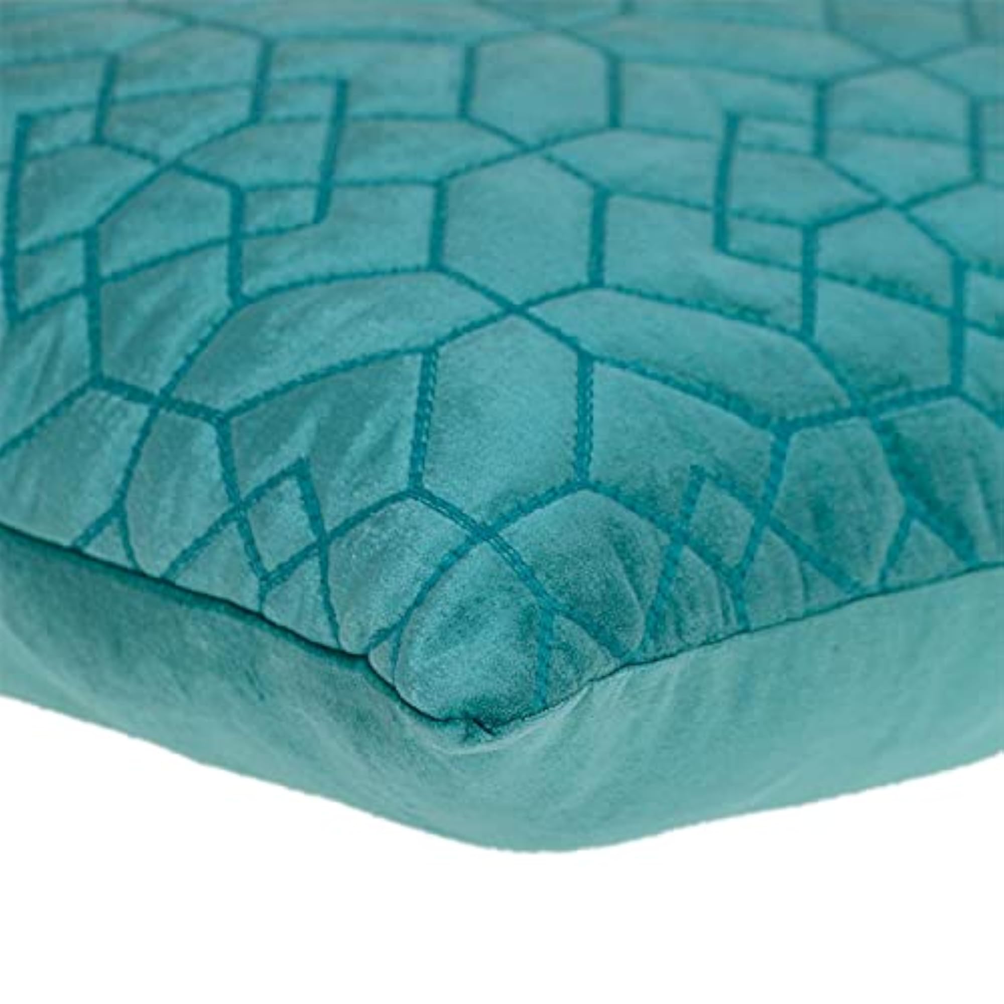 Sora Transitional Aqua Throw Pillow