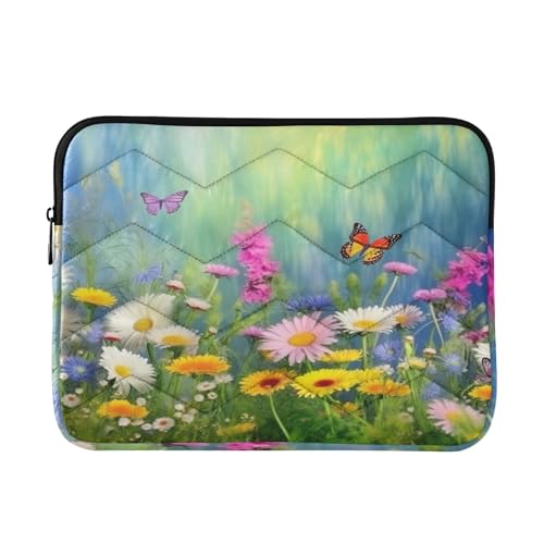 Funda para Laptop 13-14 Pulgadas con Diseño de Mariposa