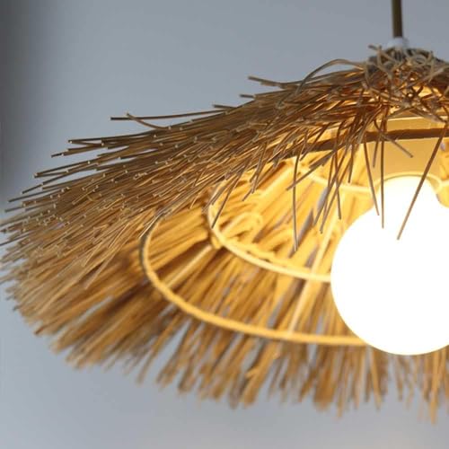 Lámpara de techo tejida XJBTBA antirreflejos para iluminación de teterías 5