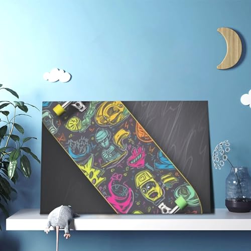 Impression sur toile graffiti affiche décoration murale chic
