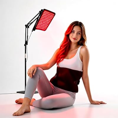 Red Light Therapy for Face | Red Light Therapy for Body | RedLight Therapy Lamp with Stand | Infrared Wearable Belt | 2 in1 Red Light Therapy Device