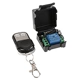 Transmisor + Receptor de Control Remoto Inalámbrico de RF de 12 Canales y 12 Canales DC de 10v, 433mhz, para Código Fijo y de Aprendizaje Común.