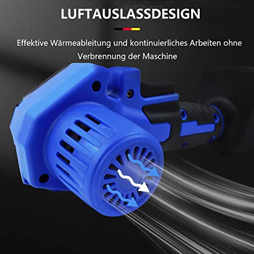 Mini Kettensäge Elektro Handkettensäge Akku 4 Zoll Schnurloses Elektrokettensäg mit Sicherheitsschloss und Führungsplatten, Elektrische Tragbarer Motorsäge Kit für Garten Holz (1 Batterien & 2 Ketten) – Bild 6