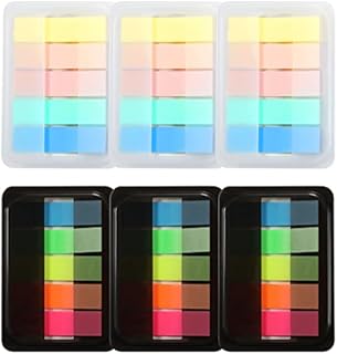 AIEX 600pcs Sticky Index Tabs with Base Box, PET Material Multicolored Plastic Page Markers Page Flags Writable Tabs for Annotating Books for Highlighting Folders Notebooks (Pull-Out Design)