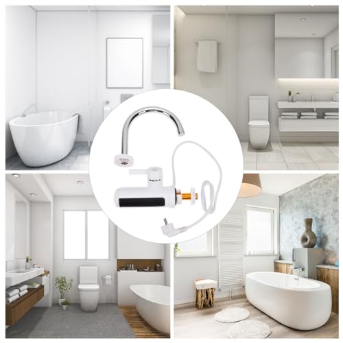 Robinet d'eau chaude instantané avec chauffe-eau intégré acier inox 220v