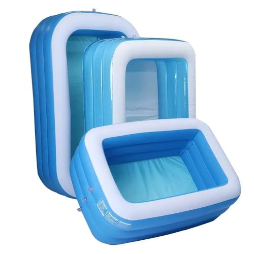 Piscina Inflável Retangular PVC – Infantil e Adulto, Tamanhos 120