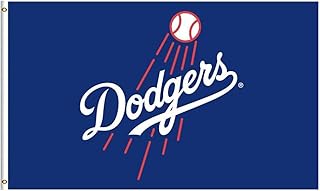Oflying Dodgers Flag Los Angeles Banner LA 3x5ft With 2 Grommets for Garage Wall Decor Man Cave Fan Polyester Flag