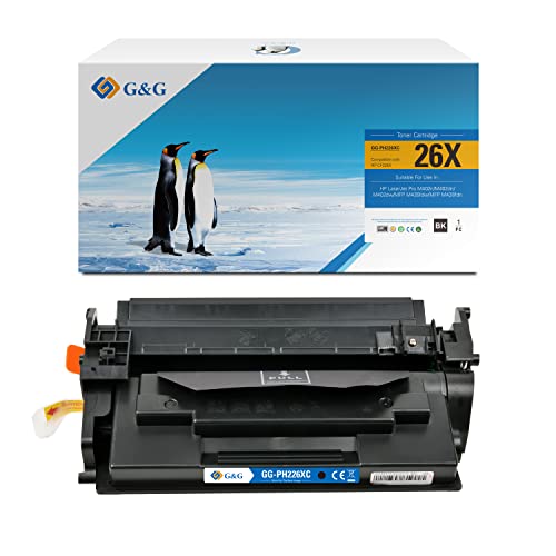 G&G Compatible Cartouche de toner de remplacement pour HP 26X CF226X pour HP Laserjet Pro M402dn M402n M402dw MFP M426fdw MFP M426fdn (1 noir)