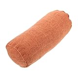 BESPORTBLE Cuscino Cervicale Ergonomico per Yoga Lavabile per Divano Rotondo Cilindro Decorativo Comodo per Casa E Viaggio Arancione