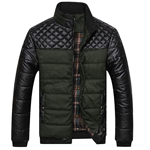 Manteau matelassé diamant en coton pour homme adulte