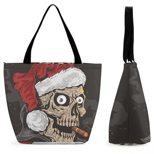 Sac de voyage crâne rouge, grand sac de shopping et bandoulière femme