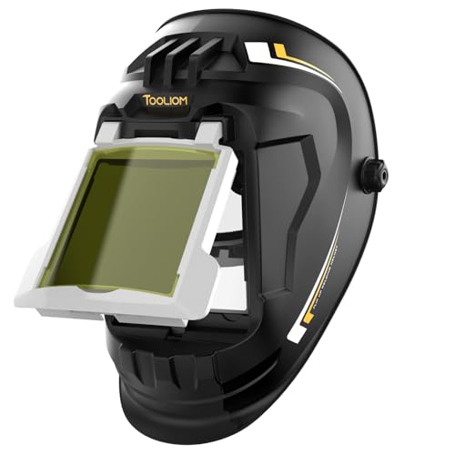 TOOLIOM Flip Front Welding Helmet Welding Mask with Flip Up Lens Welding Hood Shade-10 Welder Helmet for Stick MIG TIG Flip Up 5"x4.3"