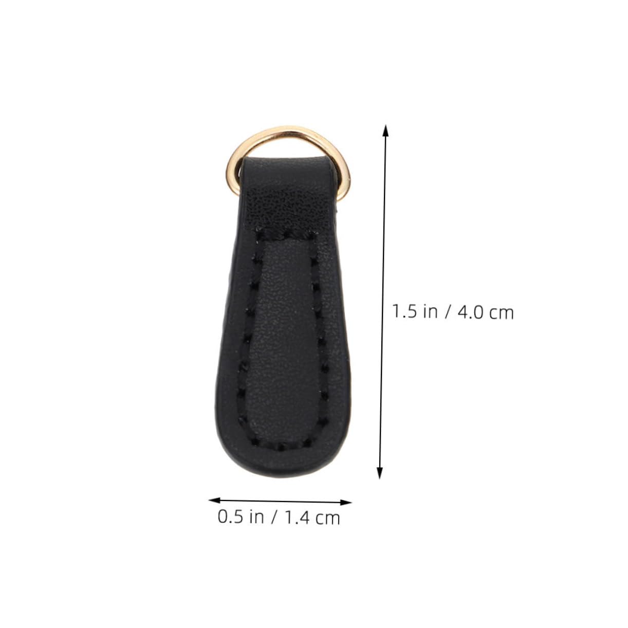 Beatifufu 4pcs Hand-Sewn Zipper Pulls Fake Leather Coat Zipper Replacement for Bags Clothing Stylish Handles Repair Kit Accessories