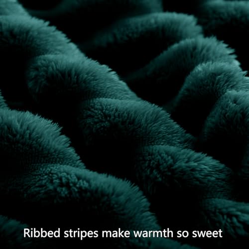 RUIKASI Kuscheldecke Flauschig Decke Dunkelgrün - 150x200cm Fleecedecke Sofadecke Couchdecke für Wohnzimmer Deko Tagesdecke Blanket… – Ansicht 6