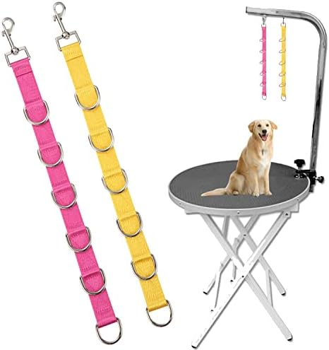 Paterr 5-Pack Pet Grooming Arm Extender Straps - Adjustable Loops For Dog Grooming Tables