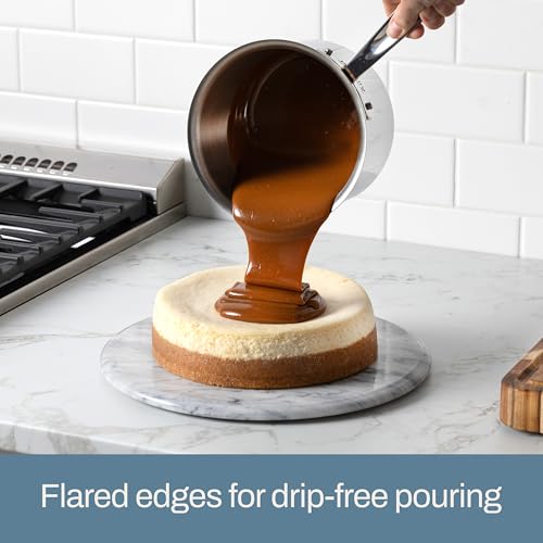 All-Clad D3 3-Ply Stainless Steel Sauce Pan with Lid 1.5 Quart, Induction Oven Broiler Safe 600F, Multipurpose, Compatible w/All Cooktops, for Restaurant or Home Kitchen, Pots & Pans, Cookware Silver - Image 2