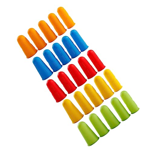 BUTIFULSIC 25pcs High Temperature Resistance Finger Cover Non-Slip Finger Cots Protective Cover Protectors Finger Cover Finger Guard Finger Protector for Home Finger Sleeve