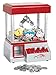 Claw Machine - Arcade Mini Toy Grabber Machine for Kids - Candy Machine- Retro Carnvial Music & Flashing Lights- Best Birthday Gift Game. Use Gumballs, Candy, Toys, or Small Prizes (Red)