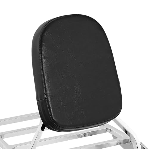 Passenger Pad SLMOTO Chrome Backrest for Honda Magna, Sissy Bar Luggage Rack Motorcycle Passenger Backrest Sissy Bar w/Luggage Rack Fit for Honda Magna VF750 1994-2003 VF250 1995-2006 - Thumbnail 2