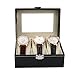 lvsenlin 10 Slots Holzuhren Aufbewahrungsbox Holzuhr Schmucksammlung Organizer Fall Armbanduhren Halter PU Leder Geschenke Dislpay