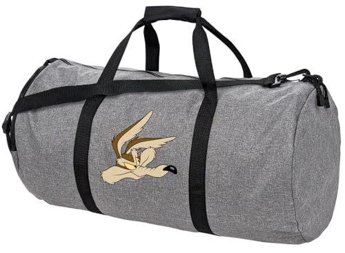 Looney Tunes Wile E Coyote Lightweight Duffel Bag for Sports and Gym Packable for Travel