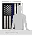Angeleno Heritage HS137038-BO-02 USA Thin Blue Line Americana Military Decorative Vertical Set, House Flag 28" x 40", Thick Fabric