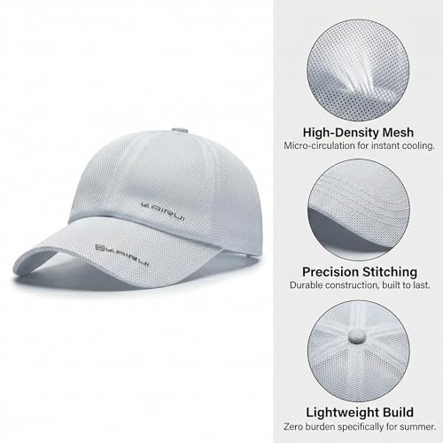 Foto von YAMEE Sommermütze Herren Baseball Cap Sommer Mesh,Basecap Damen Baseballmütze Sommer Sonnenhut Sommercap Einstellbare Atmungsaktives