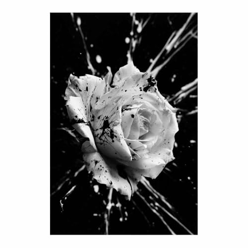 Peinture Sur Toile En Noir Et Blanc XENIOU tableau abstrait grand format 70x100cm