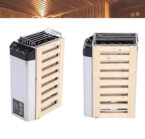 ZHJOPP Stufa per Sauna da 3 KW, Controllo Interno, Acciaio Inossidabile, Stufa per Sauna, Strumento di Riscaldamento, Stufa elettrica per Sauna, Adatta per Sauna