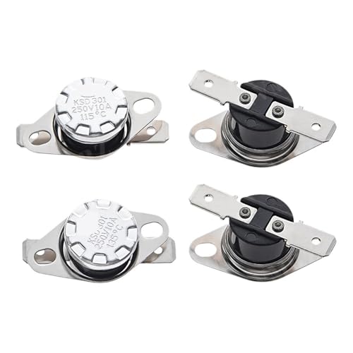 Interruptor térmico KSD301 50 grados normalmente cerrado sensor termostato 10A 3