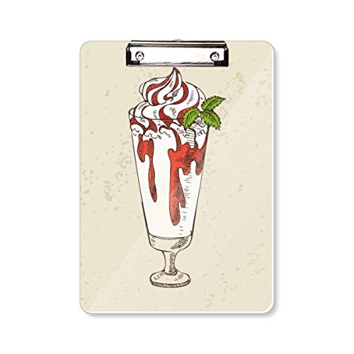 Porte-bloc A4 avec feuilles Cup Leaves rouge accessoire bureau écriture