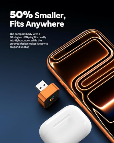 Image of 2026 Aimoon Mini Wireless CarPlay Adapter Upgrade Wired to Wireless for CarPlay & Android Auto Plug and Play Fast Auto-Reconnect Stable Control Zero Delay Car Play for iPhone iOS 10+ Android 11+