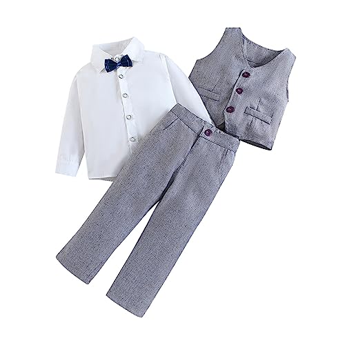 Generisch Elegantes Dreiteiliges Jungen Set Langarm Hemd Weste...