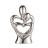 Estatua de cerámica abrazada de pareja, Grande)