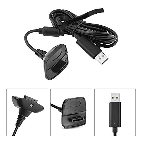 image for TUYAREN 2Pack Charging Cable for Xbox 360 with Cable Ties, 6Ft Magneti