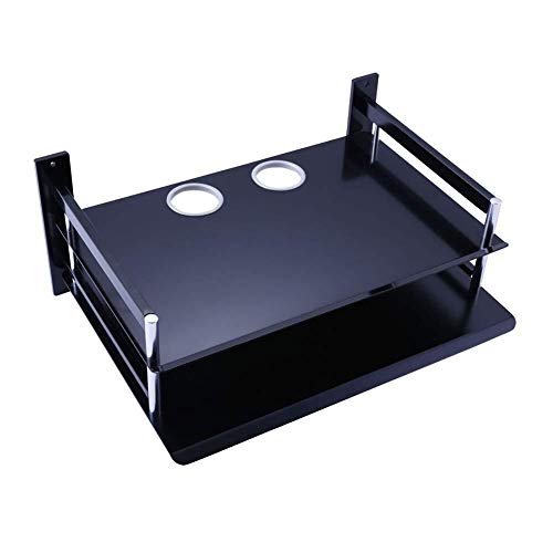 Estante Negro Flotante, Organizador De Almacenamiento En Pared For Reproductor De DVD, Sky/Virgin Box, Consolas De Juegos, Accesorios For TV, Altavoces Y Más
