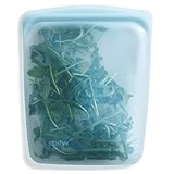 Stasher Premium Silicone Reusable Food Storage Half Gallon Bag, Tide Pool, Microwave, Sous Vide, Dishwasher, Oven and Freezer Safe, BPA Free, Leak-free, Eco-friendly, 64 Oz
