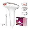 Philips Lumea IPL Advanced, 3 Aufsätze – Haarentfernungsgerät mit Satin Compact Korrekturtrimmer (BRI923/00)