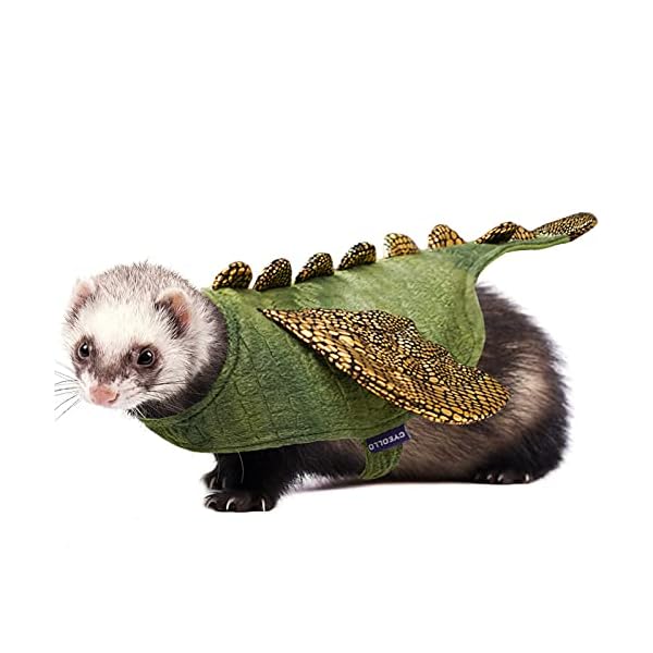 Cyeollo small animal bunny costume dinosaur cosplay halloween pet outfits for rabbit small tiny puppy dog & kitten 2lb to 4lb - image 8