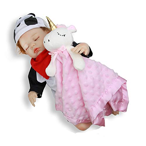 Pro Goleem Licorne Loveys Pour Bebes Couverture De Securite En Peluche Douce Pour Filles Couverture En Polaire Pour Bebes Cadeau Pour Nouveau Ne Nourrisson Et Enfant Circulaire En Ligne