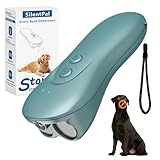 SILENTPAL Dog Bark Deterrent Device,Anti-Barking Device,Up to 15Ft Long Range & Rechargeable Bark Control,Stop Barking Dog Devices,Safe for Dogs Training,Indoor & Outdoor QG01 Green
