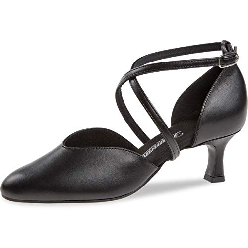 Chaussures de danse de salon pour femme Diamant 170-106-034-V en cuir noir