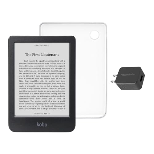 Kobo Clara BW eReader Bundle (Clear Case + AC Bundle)