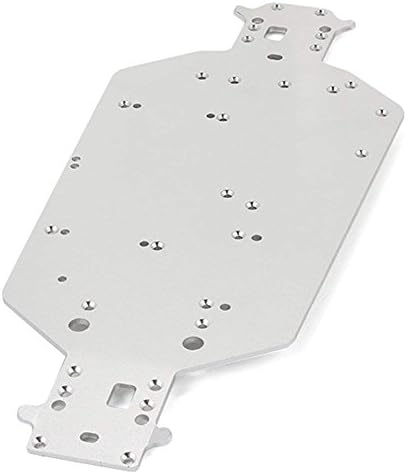 AXHJ Metal Aluminum Chassis Replacement of HSP 04001 for Exceed Infinity Sun Fire Redcat Volcano EPX Pro Upgrade Parts Tornado RC Electric 1/10 Monster Truck Buggy Brontosaurus (Silver)