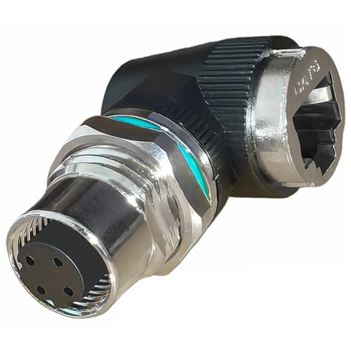 �ϋv�� 12mm 8Pin a �^�C�v - RJ45 �A�_�v�^�[ IP68 �ߍ��Ȋ��ɑ΂���ی� 10Gb/s �f�[�^�`�� Cat6 / Cat5e ���X�A�_�v�^�[